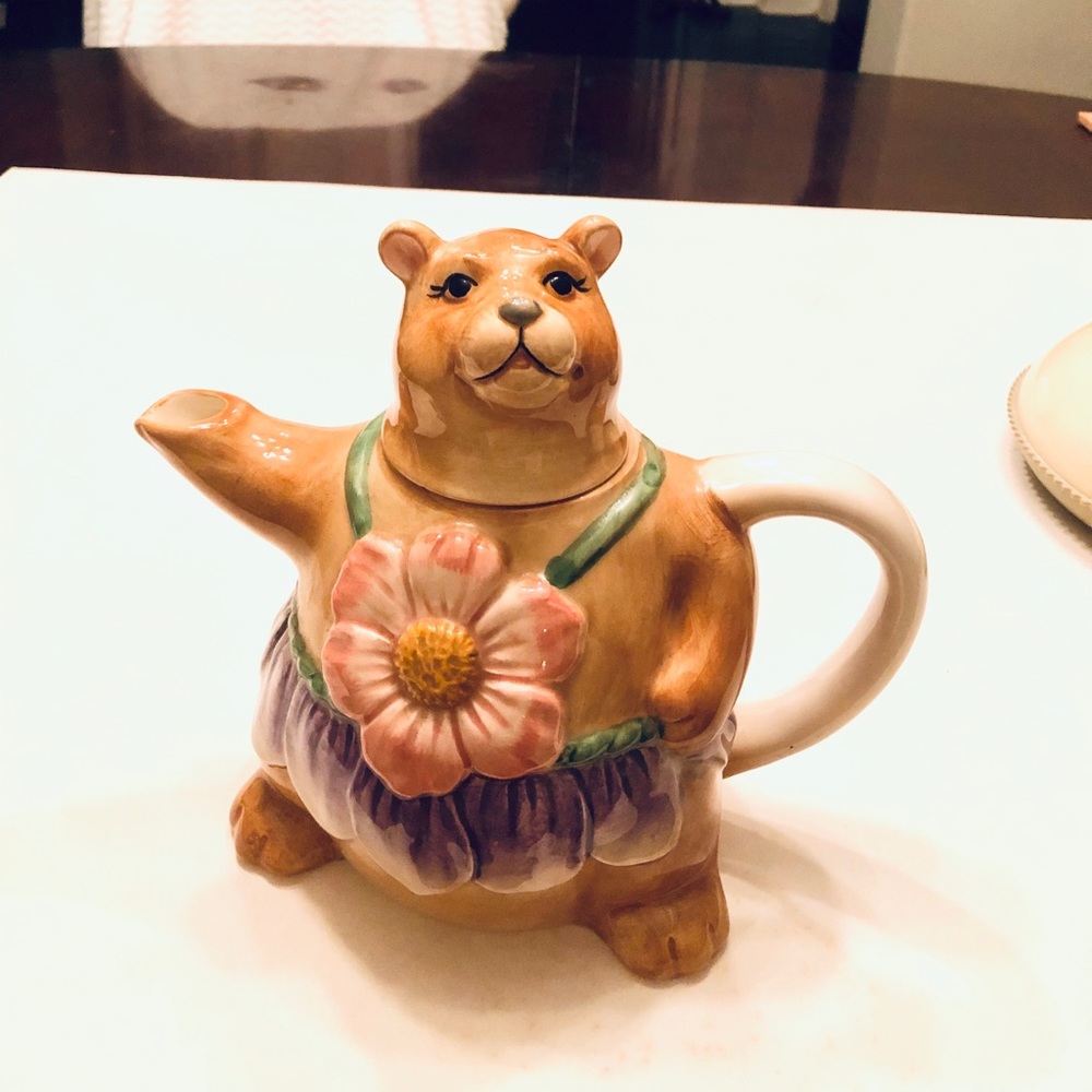 Otagiri Mary Ann Baker Hula Dancer Teddy teapot
